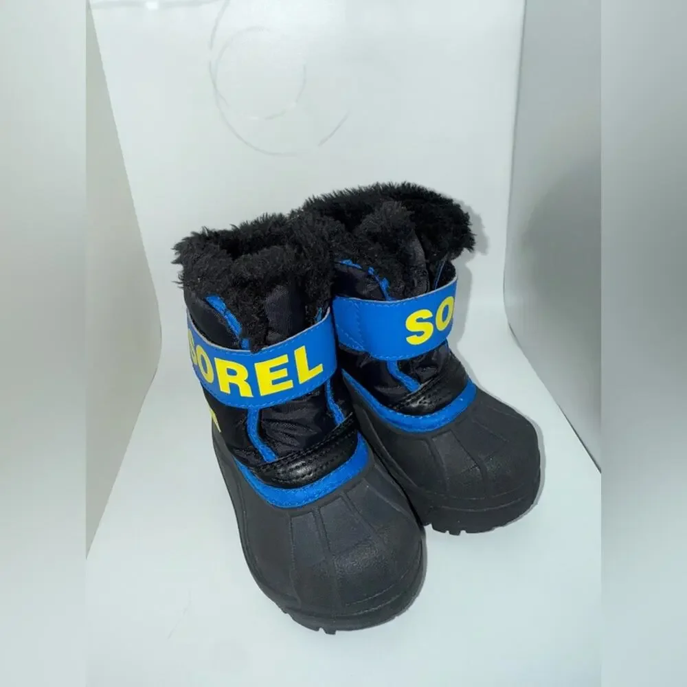 Sorel Black and Blue Winter Boots